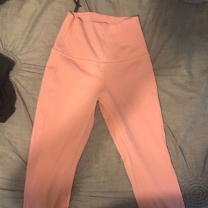 Brand new worn once Lululemon leggings light pink color